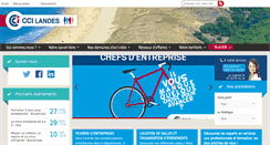 Desktop Screenshot of landes.cci.fr